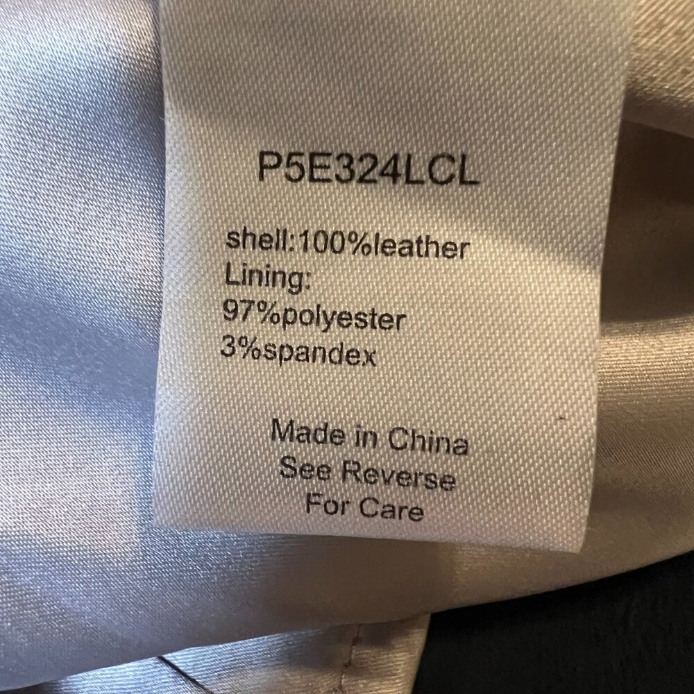 Parker black leather mini dress Large - Picture 7 of 16